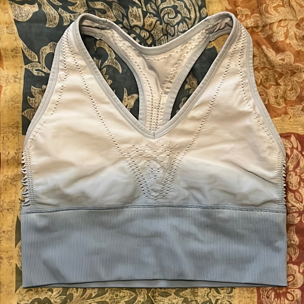 Pink sports bra